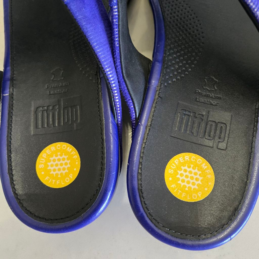 Women's FitFlop Blue Sandals EU 42 /US Size 10 - Picture 3 of 10